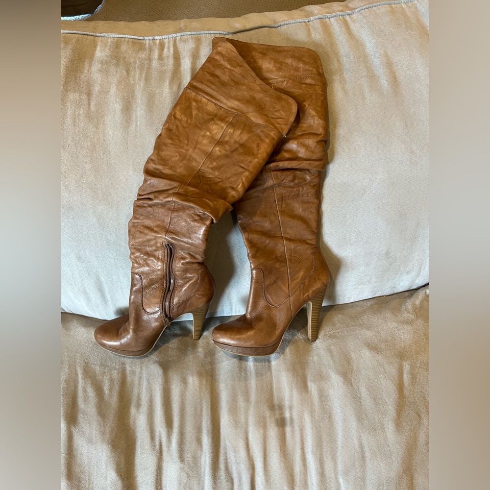 Over knee boots, I have worn them a lot. But they are sooo comfy.